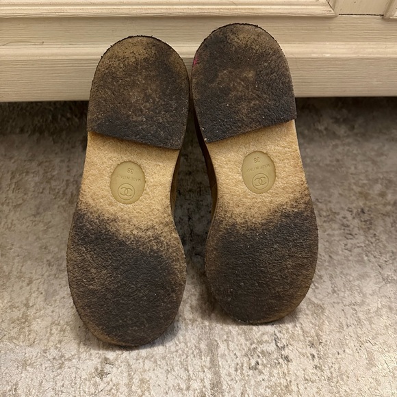 100% authentic Chanel Interlocking CC Logo Lace Up Suede Boots Booties - Picture 14 of 15